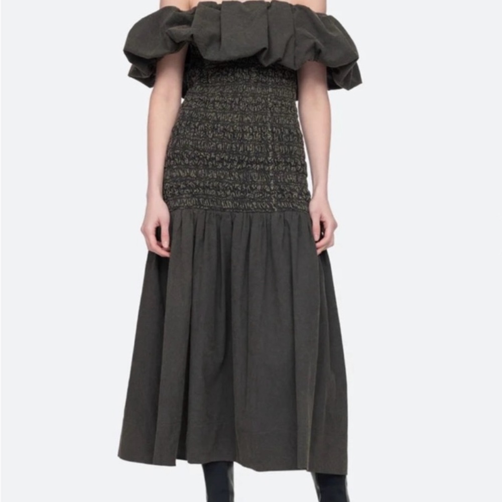 Sea New York Off-Shoulder Midi Dressl - Picture 4 of 5